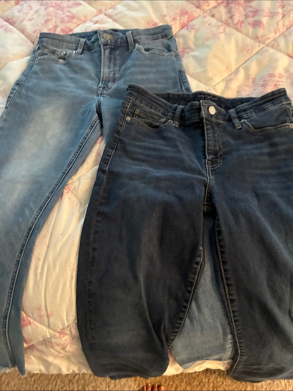 Lucky Brand Straight Leg Jeans Duo - Light Blue & Dark Blue